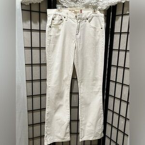 Levi's CREAM Nouveau Boot Cut  515 Jeans, LOW RISE, SLIM FIT, WOMEN SIZE 10 L=M